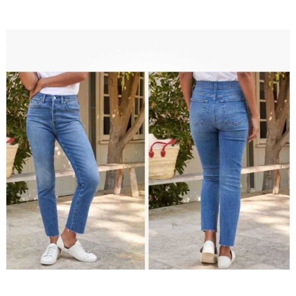 Frank & Eileen Size 27x27 Antique Blue Medium Wash Cork Straight Leg Denim Jeans